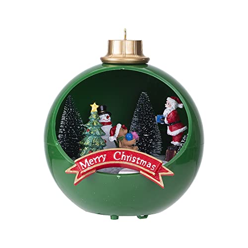 RIKEL LED-Leuchten Weihnachten Schnee Haus Dorf Leuchtende Ornament Figur Weihnachtsschmuck Xmas Decor B