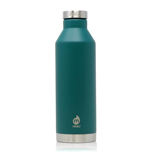 Mizu V8 Bottle Grün - Doppelwandige vakuumisolierte Edelstahlflasche, 780ml, Größe 800 ml - Farbe Blue Green Tourmaline