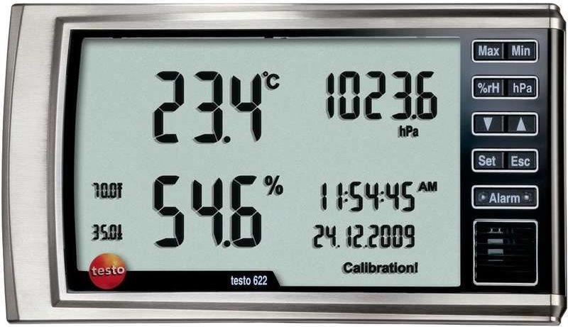 testo 622 Luftfeuchtemessgerät (Hygrometer) 0 % rF 100 % rF Taupunkt-/Schimmelwarnanzeige