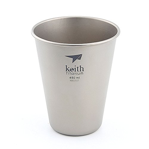 Keith 320ml-450ml Titan Tasse Bier Becher Camping Tasse (450ml)