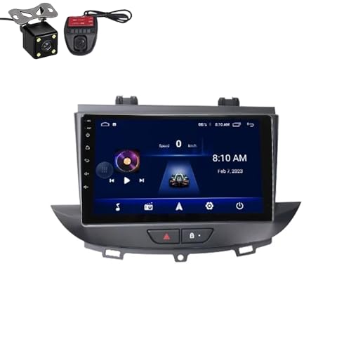 FONALO Android 12 Autoradio mit navi für Opel Grandland X Crossland X 2016-2020 Plug-and-Play car Radio Player GPS Navigation 2 Din Radio USB Unterstützt RDS USB Kamera (Color : QT7 4Core 2+32G)