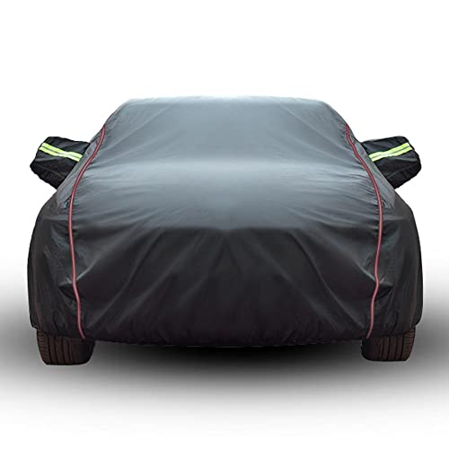Autoabdeckung Winter für VW Touareg 2018-2022,Outdoor Car Cover Rain and Windproof with Side Door Zips(Color:D)