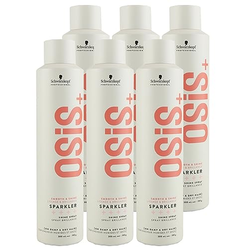 6 x Schwarzkopf Osis Hairspray - Sparkler - Shine spray - 300 ml