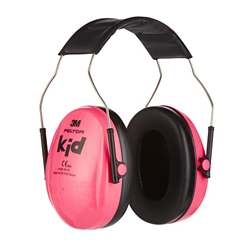 3M Peltor Kid Gehörschutz Kinder -Pink/Rosa- Kapselgehörschutz mit verstellbarem Kopfbügel, Leichter Ohrenschützer mit Lärmschutz bis 98dB – SNR 27, Hörschutz mit hohem Tragekomfort & geringem Gewicht