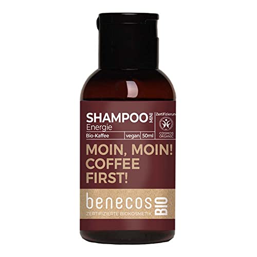BENECOS Kaffee Shampoo, Energie, Mini Reisegröße, 50ml (10 x 50ml)