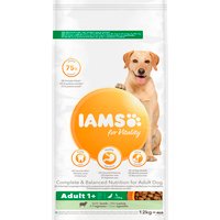 IAMS for Vitality Adult Hundefutter trocken für große Rassen mit Lamm, 12kg