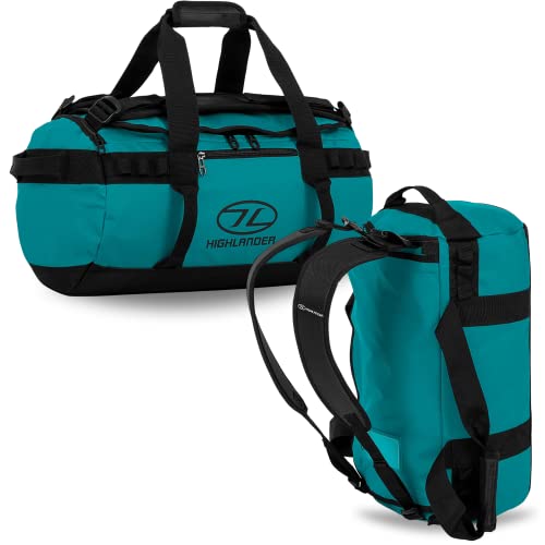 Highlander Storm Kit Bag 30 Liter Die robuste Expeditions-, Reise- und Sportreisetasche für Männer und Frauen, geeignet für alle Wetterbedingungen (Aqua Grün)
