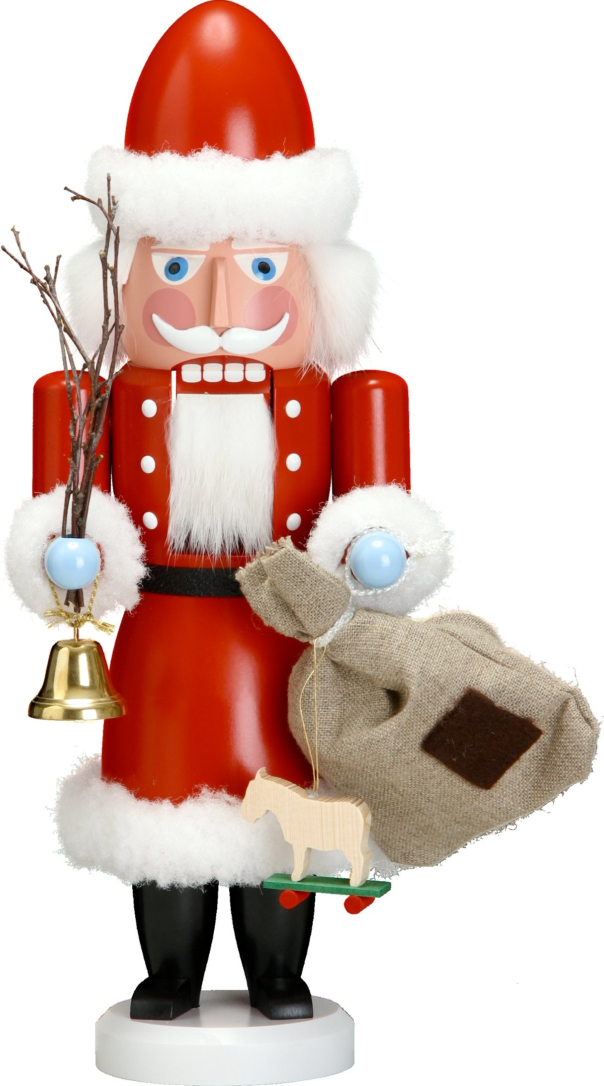 Rudolphs Schatzkiste Nußknacker Weihnachtsmann bunt HxBxT = 38x17x12cm NEU Weihnachten Seiffen Nutcracker Nüsse Erzgebirge Winter Dekoration Holzkunst Holz Weihnachtsmann Christmas Walnuss