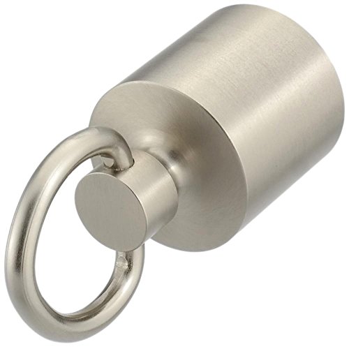 Kanirope® Seilendkappe mit Ring Nickel matt für ø28mm- ø30mm Handlaufseile Absperrseile Treppenseile