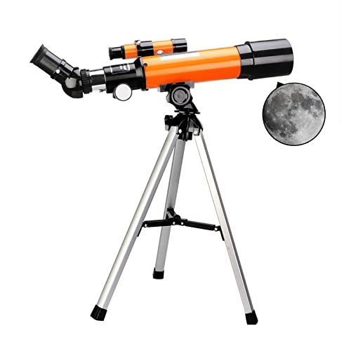 Brechendes Teleskop für Kinderanfänger, Teleskop, 50 mm Öffnung, 360 mm Brennweite, astronomisches Teleskop, Reiseteleskop für die Mondbeobachtung, Vogelbeobachtung