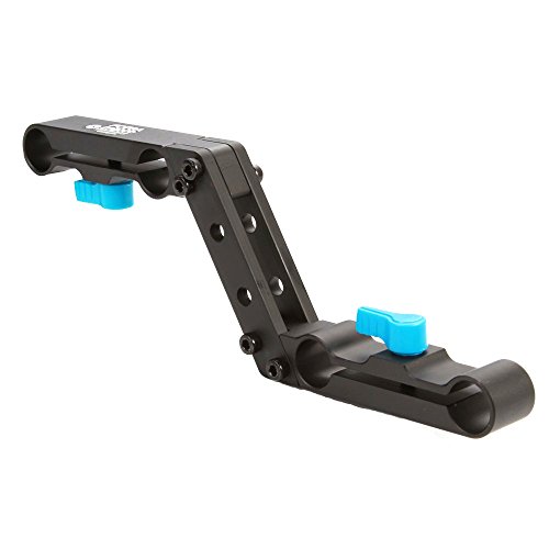 FOTGA Offset Raiser Z-Form Railblock Klemmhalterung für 15mm Railrod Special Design für Kamera-Rig Set Shoulder Rigs