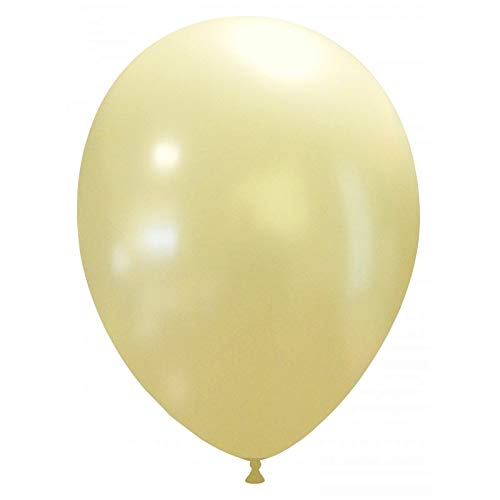 Event Kauf 25-1000 STK. Luftballons Metallic / Standard, Ø ca. 27 cm, Helium (500 Stück, Metallic Nr.36: Ivory)