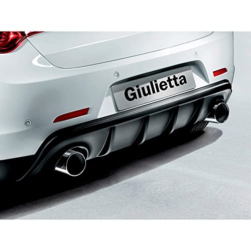 Heckschürzenansatz (Diffuser) kompatibel mit Alfa Romeo Giulietta 2010- (Doppelauspuff Links+Rechts) (ABS)