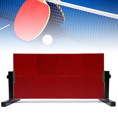 Tischtennistisch Rebound Board Rebounder mit 8-roten Gummis, Pingpong Return Board Selbsttrainingsausrüstung Indoor Tischtennis Returnboard