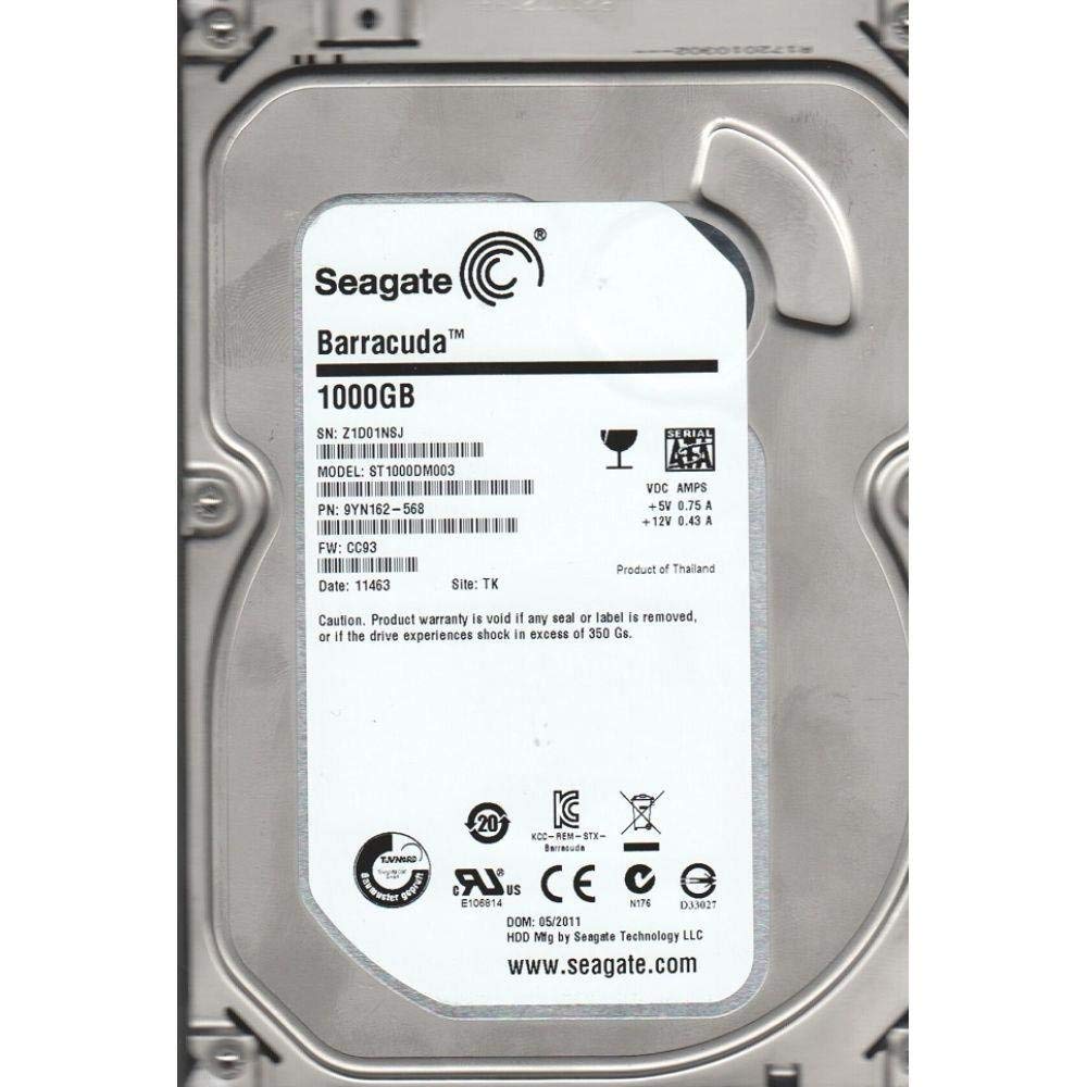 Seagate Desktop HDD Festplatte – intern (ST1000DM003) (Renewed)