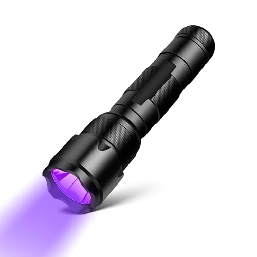 365nm UV-LED-Taschenlampe Ultraviolett-Taschenlampe Blacklight-UV-Lampe Professional 502B zum Erkennen von Mineralien Diamant-Skorpione Dokumentieren Sie die Fluoreszenz in der Kosmetik