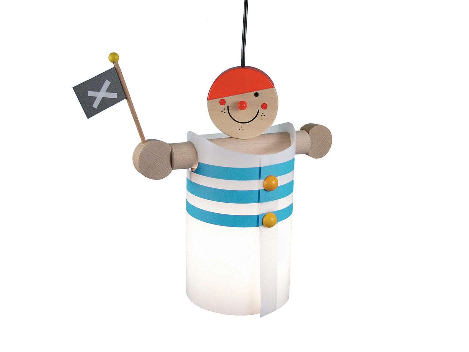 Süße LED Kinderzimmerlampe der niedliche LAMPENPIRAT bringt gute Laune und das Abenteuer in jedes Kinderzimmer!