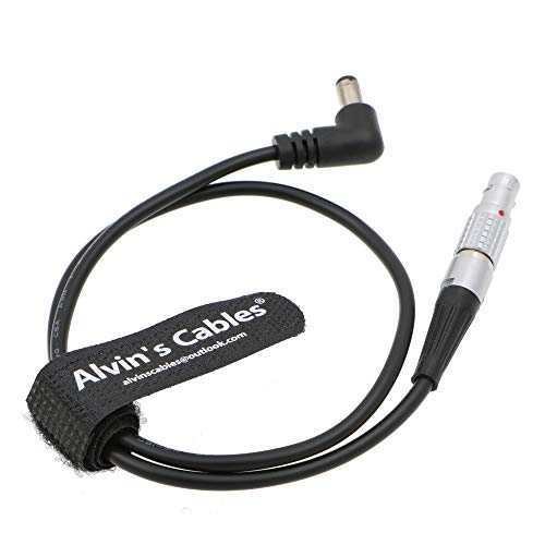 Alvin's Cables 2 Pin Stecker auf Rechtwinkliges DC Kabel für Teradek Bolt Transmitter Tilta Battery Plate 45CM
