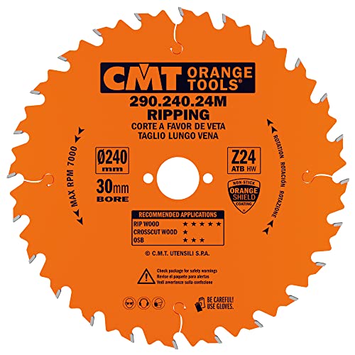 CMT Orange Tools 290.240.24 M - Kreissägeblatt 240 x 2,8 x 30 Z 24 ATB 20 Grad