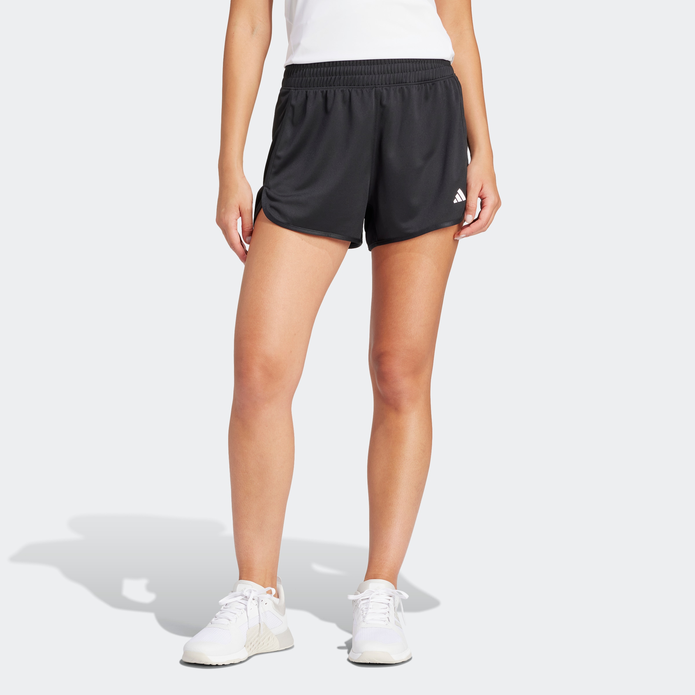 adidas Damen Aeroready Essentials Chelsea Shorts mit kleinem Logo Lässige, Schwarz, L