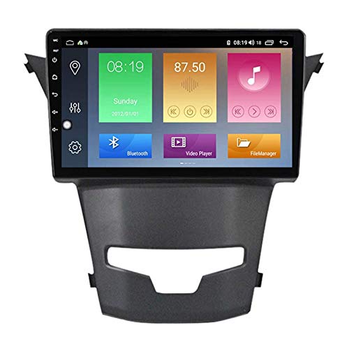 9 Zoll Android 10.0 Autoradio Stereo Head Unit für Ssang-Yong Actyon, GPS-Navigation/Bluetooth/FM/RDS/DSP/Lenkradsteuerung/Rückfahrkamera
