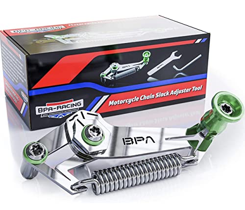 Fantic26 Service Motorrad Ketten-Spiel Einstell-Werkzeug von BPA-Racing (Green)