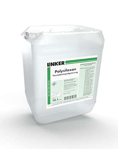 Linker Chemie Polisiloxan-Fassadenimprägnierung 10,1 Liter Kanister - Außenwänden aus Stein, Ziegel oder Beton gegen Feuchtigkeit | Reiniger | Hygiene | Reinigungsmittel | Reinigungschemie |