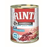 Rinti Kennerfleisch Junior Rind 800g - Sie erhalten 12 Packung/en; Packungsinhalt 0,8 kg