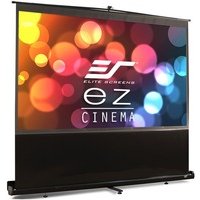 Elite Screens F135NWH ezCinema Series Leinwand (Diagonal 342,9 cm (135 Zoll), Höhe 168,1 cm (66,2 Zoll), Breite 299 cm (117,7 Zoll), Format 16:9) schwarz
