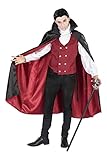 ORION COSTUMES Herren Vampir Graf Dracula Halloween Rotes Kostüme