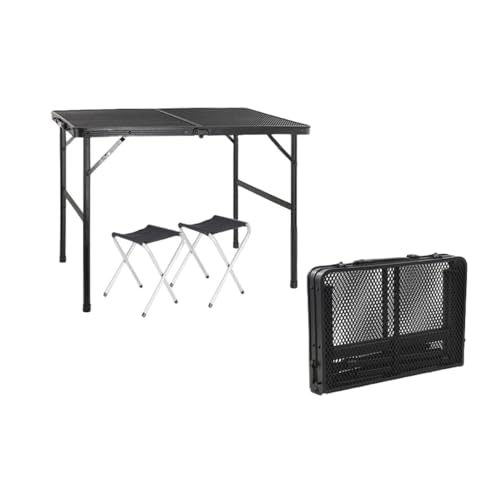 Tragbarer, ultraleichter Klapptisch aus Aluminiumlegierung, Outdoor-Campingbedarf, Picknick, Grill, Kaffee, Gartentische und Stühle, zusammenklappbar, Zwei MB