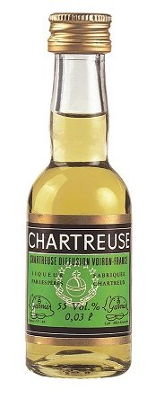 Chartreuse grün Likör 55% Liqueur 48-0,03l Miniatur Flaschen