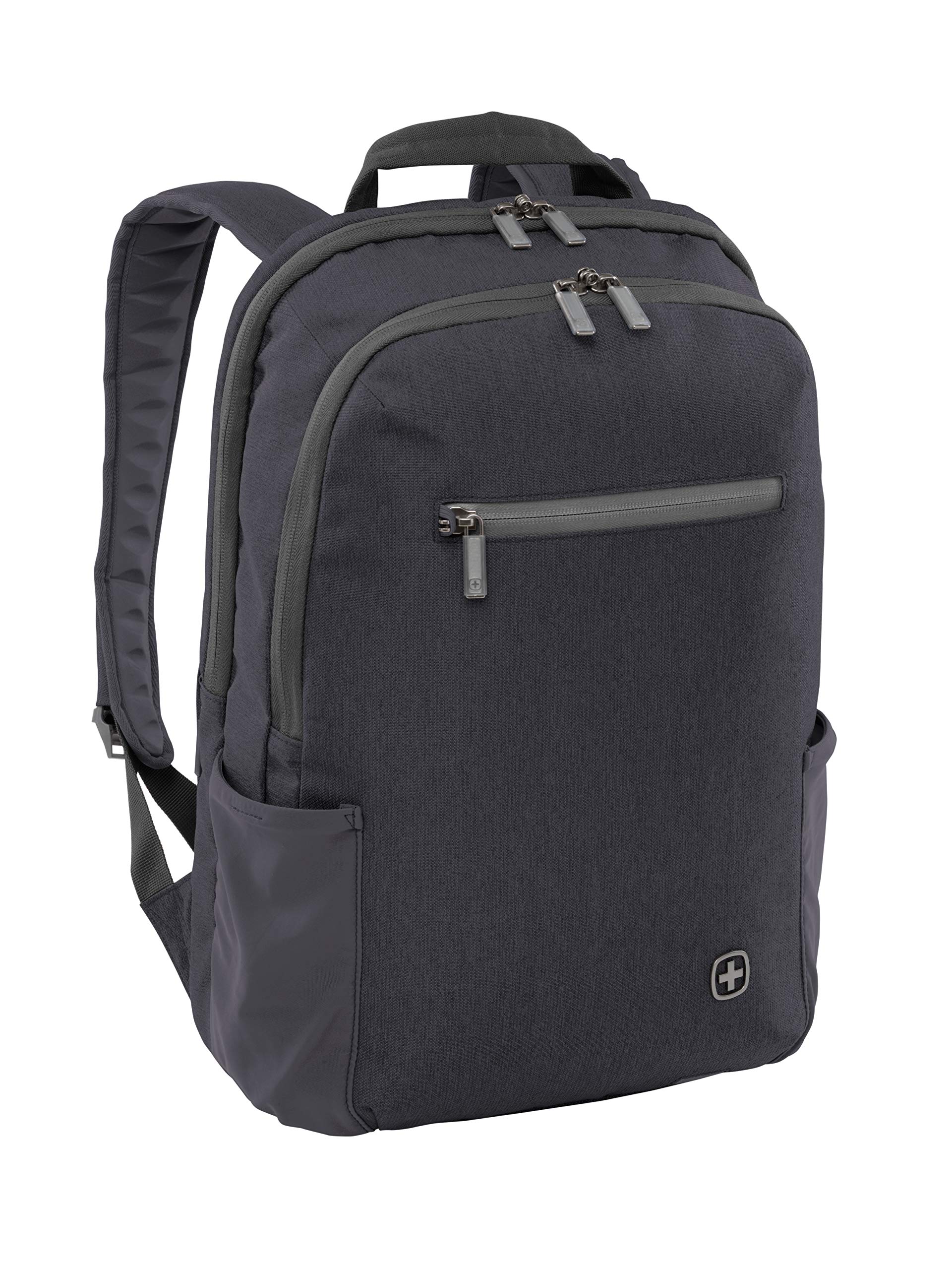 WENGER CityFriend Laptop-Rucksack, Notebook bis 16 Zoll, Tablet bis 12,9 Zoll, 19 l, Damen Herren, Business Uni Schule Reisen, Schwarz, 602809