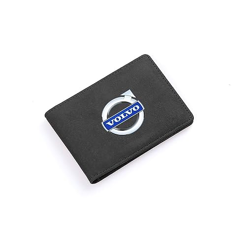 GaNkas Auto-Führerschein-Halter-Tasche, multifunktionaler Ausweishalter Paket-Geldbörse für Volvo XC60S90XC90 Autozubehör,Black Style