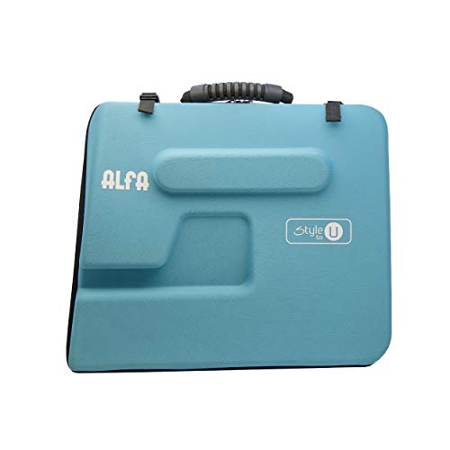 Alfa Halbfeste Aufbewahrungstasche für Nähmaschine One Size blau