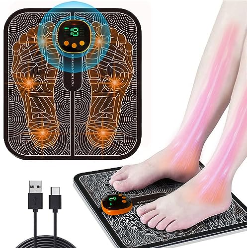 Neu Fussmassagegerät EMS Fußmassagegerät,EMS Fussmassagegerät Fußmassagegerät Elektrisches USB, mit 8 Modi & 19 Einstellbare Frequenzen