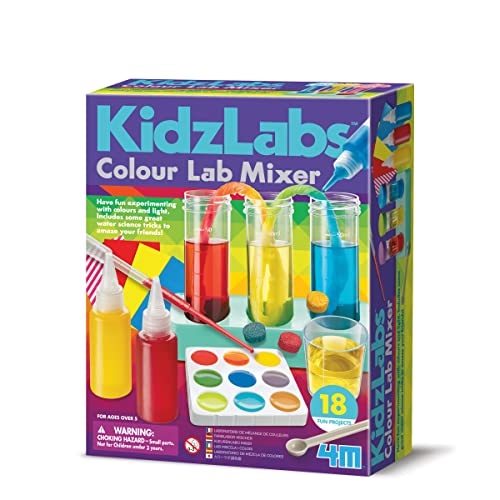 4M KidzLabs 404919 Farblabormischer für Kinder ab 5 Jahren, Wasserwissenschaft und Kunst