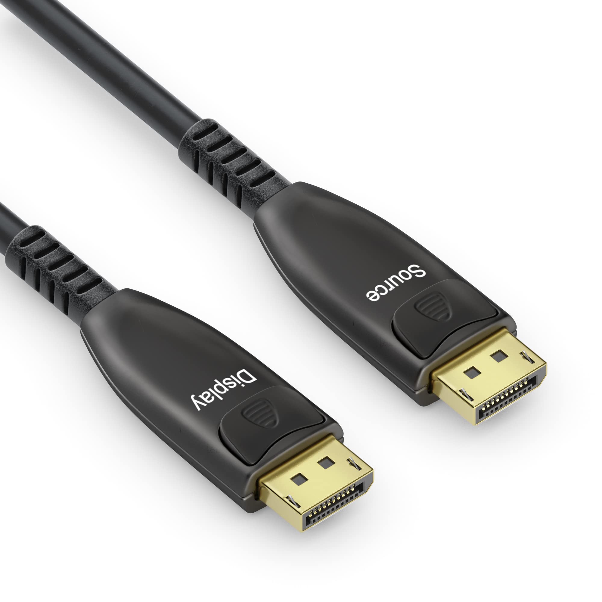 conecto DisplayPort 8K Glasfaser Premium AOC Extender Kabel, Hybridkabel (Glasfaser/Kupfer), schwarz, 30m