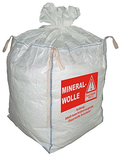 (7,89EUR/Stück) 5 Big Bag MiWo Warndruck Mineralwolle 90x90x110cm SWL 150Kg