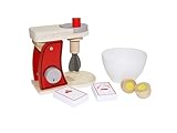 JOCCA Montessori Spielzeug-Mixer aus Holz mit Zubehör für Jungen und Mädchen, Kinderzubehör, ab 2 Jahren, Spielzeug, Geschenk für Jungen und Mädchen, Spielzeuggerät