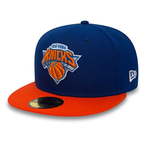 New Era New York Knicks - 59fifty Basecap - NBA Basic - Royal/Orange - 7 7/8-63cm (XXL)