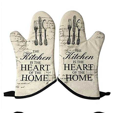 lliang Ofenhandschuh Extrem hitzebeständige Grillhandschuhe Isolierte Handschuhe Ofenhandschuhe Slip-Topflappenhandschuhe zum Backen in der Küche Braten Grill Küchenhandschuhe