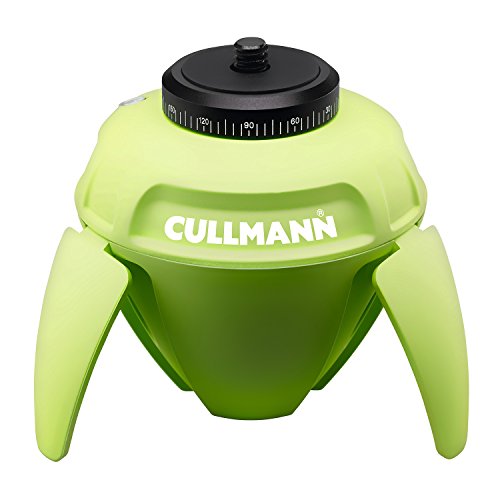 Cullmann 50221 SMARTpano 360 elektronischer Panoramakopf mit IR-Fernbedienung für Kamera/Smartphone grün