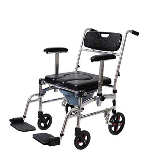 AOLI Rollstuhl Ältere Potty Stühle Schwangere Toilette Hocker Stuhl Startseite Mobiltoilette Hocker Leichte Pulley