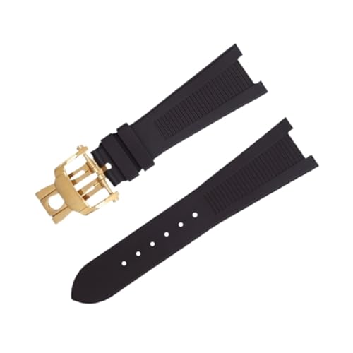 KLVN FKM Fluorkautschuk Uhrenarmbänder Für Patek Philippe Strap Für Nautilus Uhrenarmband 5711/5712 Original Interface Armband Zubehör, 25-12, Achat