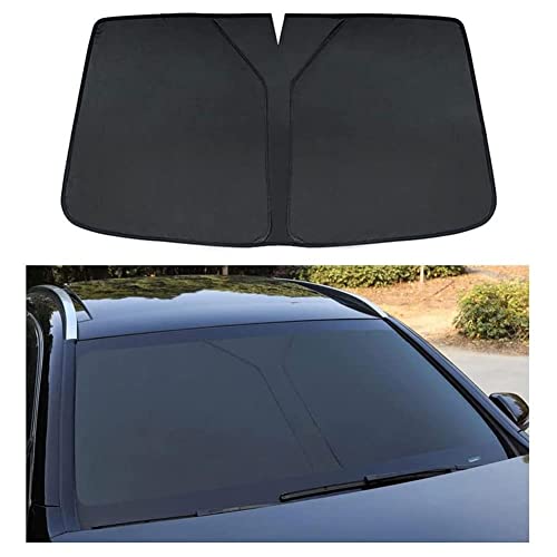 Auto Frontscheiben Sonnenschutz für Ford Puma S-MAX, Sonnenblende, UV-Schutzabdeckung, Windschutzscheiben-Schutzabdeckung, Dekoratives Zubehör,-Black-