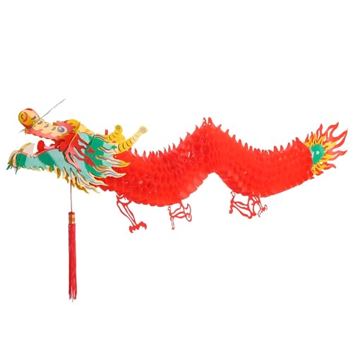 59 Zoll Chinesische Neujahrs-Drachen-Hängedekoration, Girlande, handgefertigte Waren im neuen Jahr