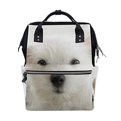 FANTAZIO Mummy Bag Rucksack Cute Dog Puppy Schultasche