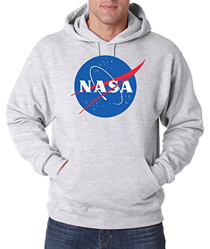 TRVPPY Herren Hoodie Kapuzenpullover Modell NASA - Grau XXL