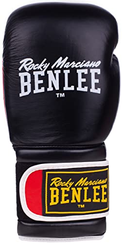 BENLEE Rocky Marciano Boxhandschuhe Boxing Glove Sugar Deluxe, Schwarz/Rot, 16